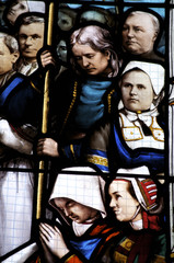Obraz na płótnie Canvas vitrail - Basilique du Folgoët -