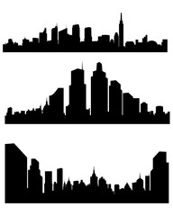 Fototapeta premium Abstract city silhouette
