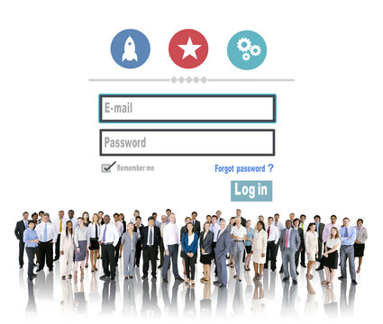 Log in Security Username Password Protection Privacy Concept