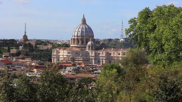 Italy, Rome, view from the Monte Gianicolo