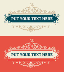 vintage logo template, Hotel, Restaurant, Business Identity set.