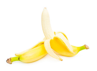 Bunch of bananas isolated on white background