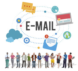 E-mail Global Communication Message Technology Concept