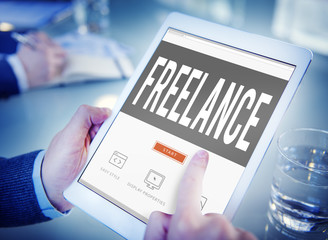 Freelance Part time Outsources Job Employment Concept