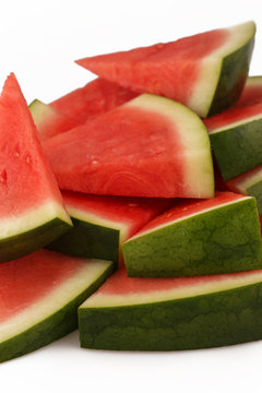 Triangle slices of watermelon