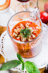 Cold tomato soup