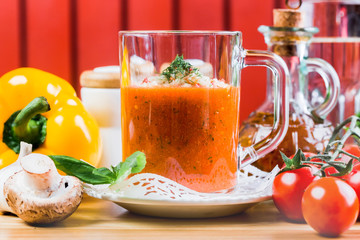 Cold tomato soup