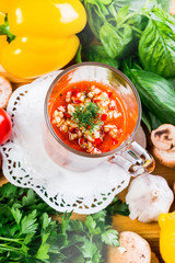 Cold tomato soup