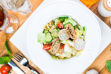 Fresh healthy summer salad