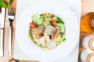 Fresh healthy summer salad