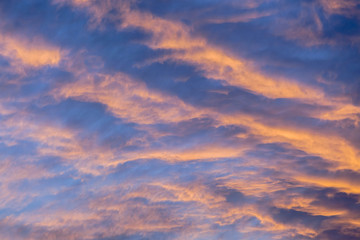 Naklejka na ściany i meble Clouds Sunset Color nature landscape background
