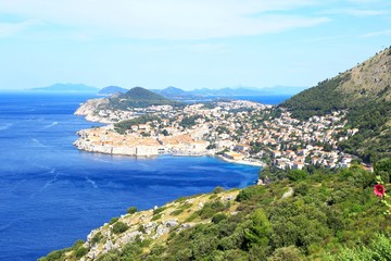Naklejka na ściany i meble Dubrovnik, city in Croatia