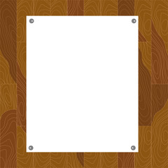 Mock up of a blank paper sheet