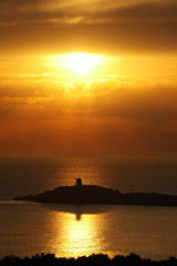 sunset corsica