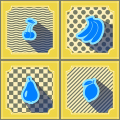 Fototapeta premium Seamless background with fruits for your design