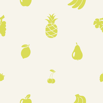 Seamless background with fruits for your design