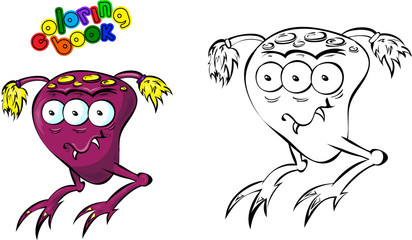 Coloring book (space monster)