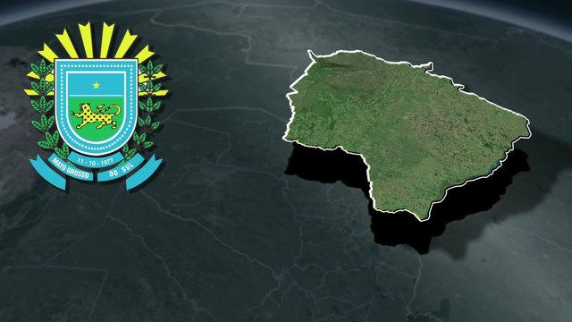 States of Brazil
Mato Grosso do Sul white Coat of arms animation map