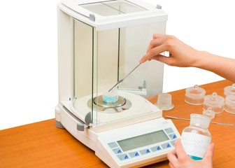 Pharmacist Measuring Substance