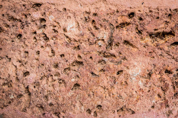 Red brick texture macro closeup, old detailed.