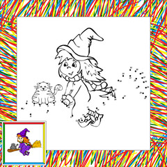 Vector witch dot to dot