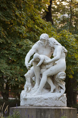 Statue in Luxembourg garden of Luxembourg Palace, Paris, France