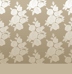 Rose elegant vintage seamless pattern