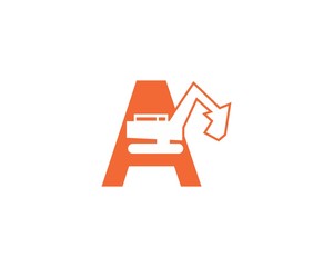 A Letter Logo/Excavator Logo