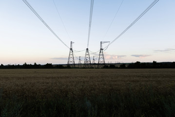 high-voltage power line