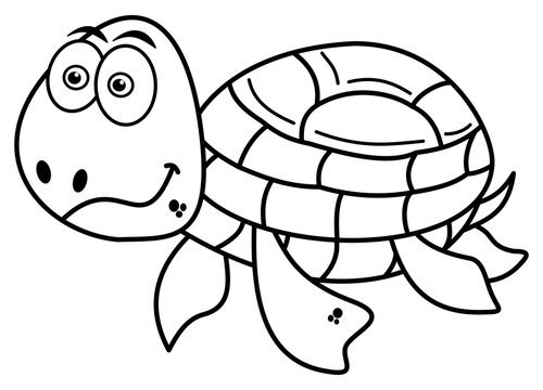 happy turtle coloring