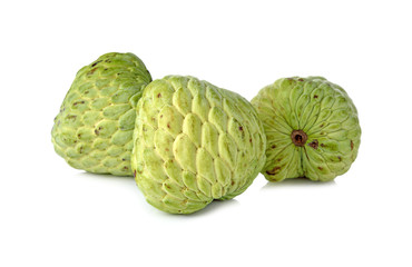 custard apple fruit on white background