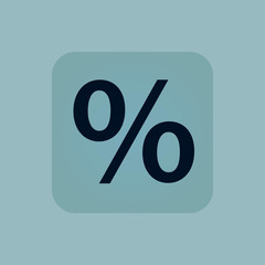 Pale blue percent icon