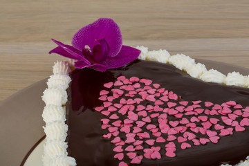 Chocolate icing cake