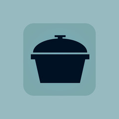 Pale blue pot icon