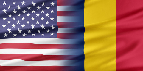 Obraz premium USA and Chad