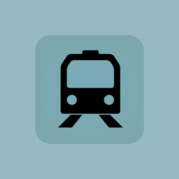 Pale blue train icon