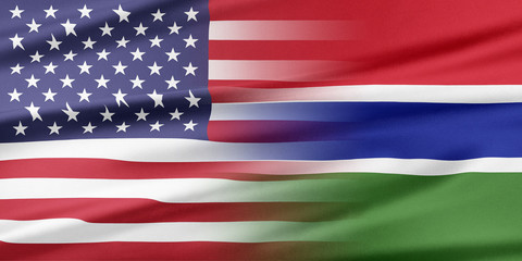 Obraz premium USA and Gambia