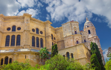Naklejka premium Cathedral of the Incarnation in Malaga, Spain