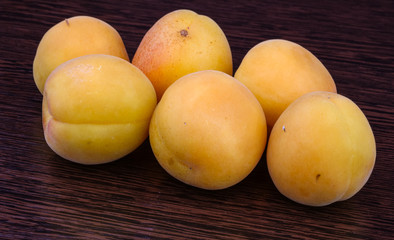 Fresh bright apricots