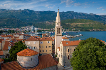 Budva old town landscape