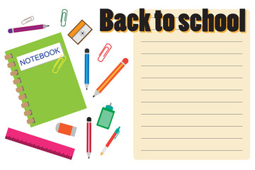 Back to school vector background