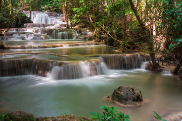 Fototapeta na wymiar Huay Mae Khamin waterfall