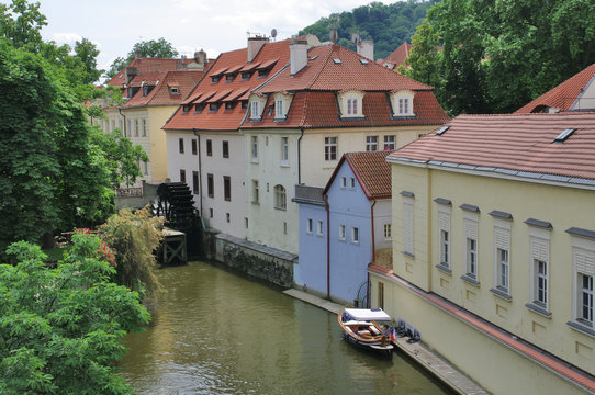 Colorful houses, Certovka (the Davil's Stream), Kampa Island