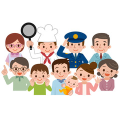 地域の人々 市民　住民　住人　集合　集まり