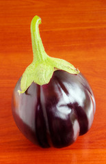 Eggplant on wooden table