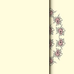 Background with floral pattern