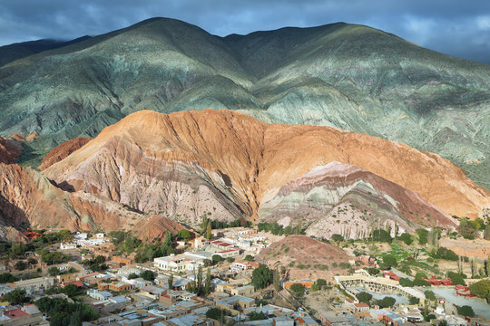 Multicolored mountains known as Cerro de los 7 colores