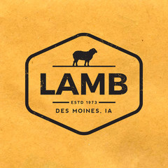 premium lamb label with grunge texture on old paper background © igorrita