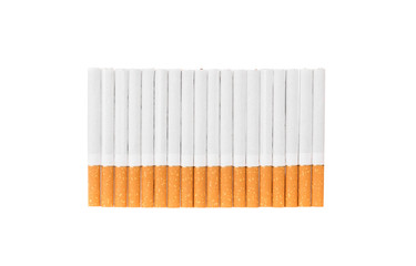 Cigarettes with a brown filter.
