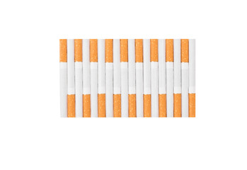 Cigarettes with a brown filter.